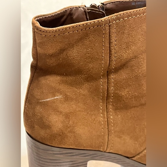 Sun + Stone Women’s Brown Suede Zip-Up Heeled Ankle Boots Size 9.5 - Picture 11 of 14